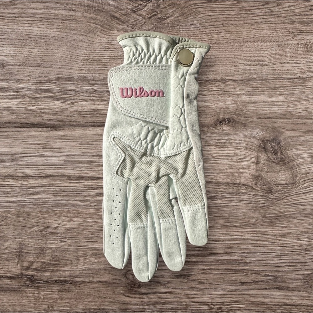Wilson Women's Advantage Leather White Golf Glove Ladies Left Hand Size Small - Picture 4 of 5